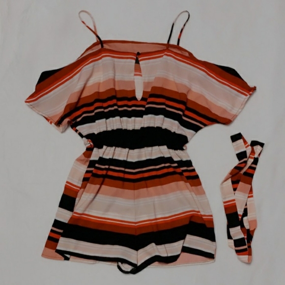 Charlotte Russe Striped romper - Picture 2 of 5